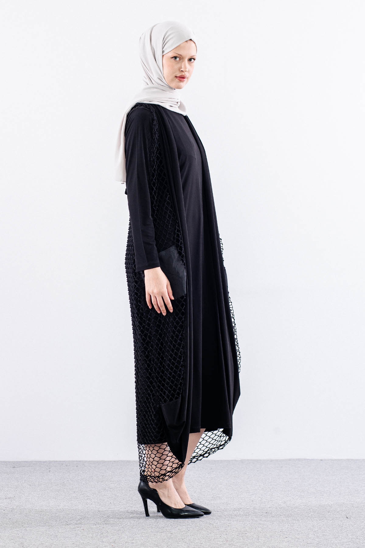 2666 2 Yelekli Takim 44-50 - Siyah - 2