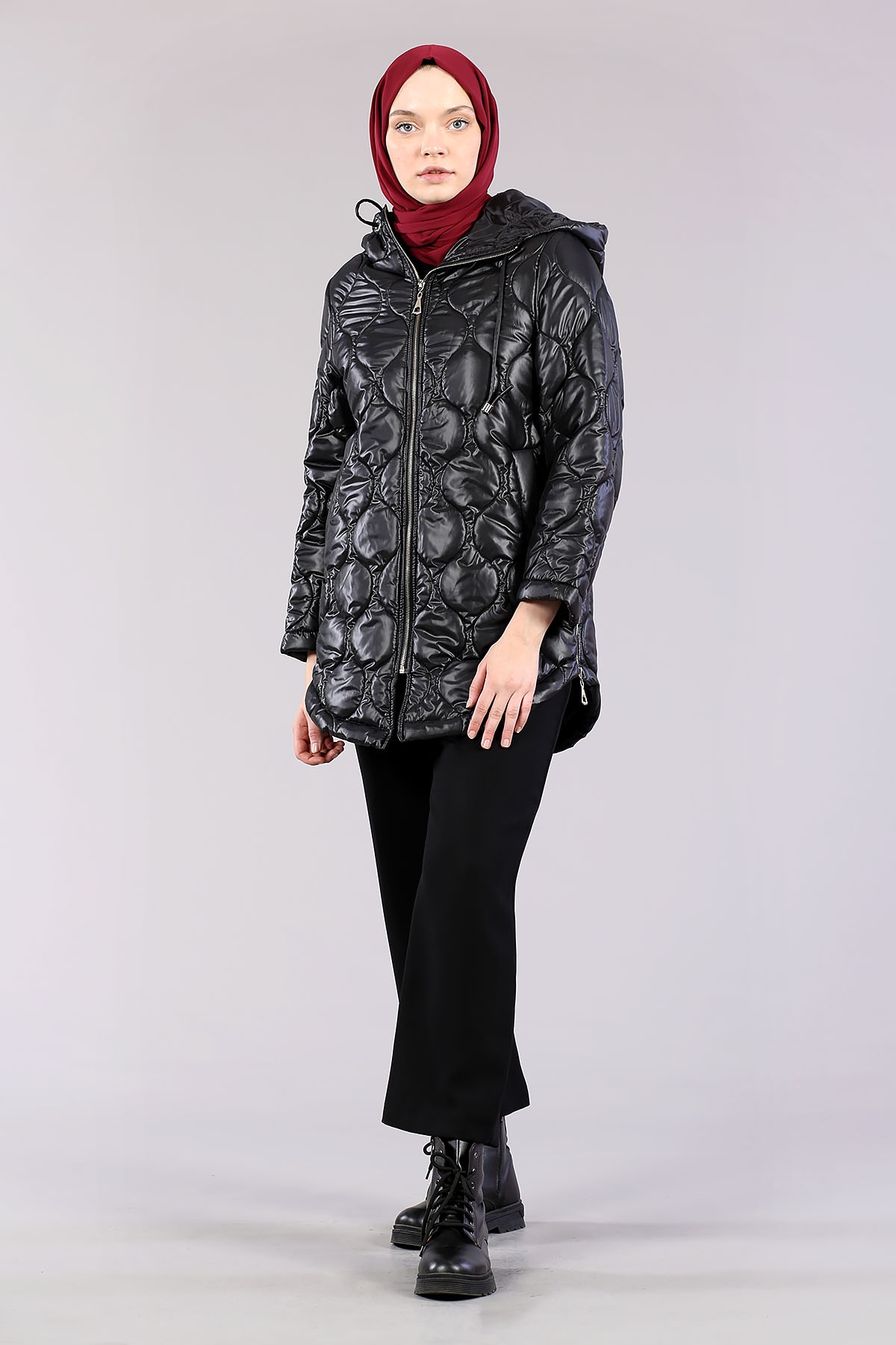 26712 Fermuarli Kap S-m-l - Siyah - 3