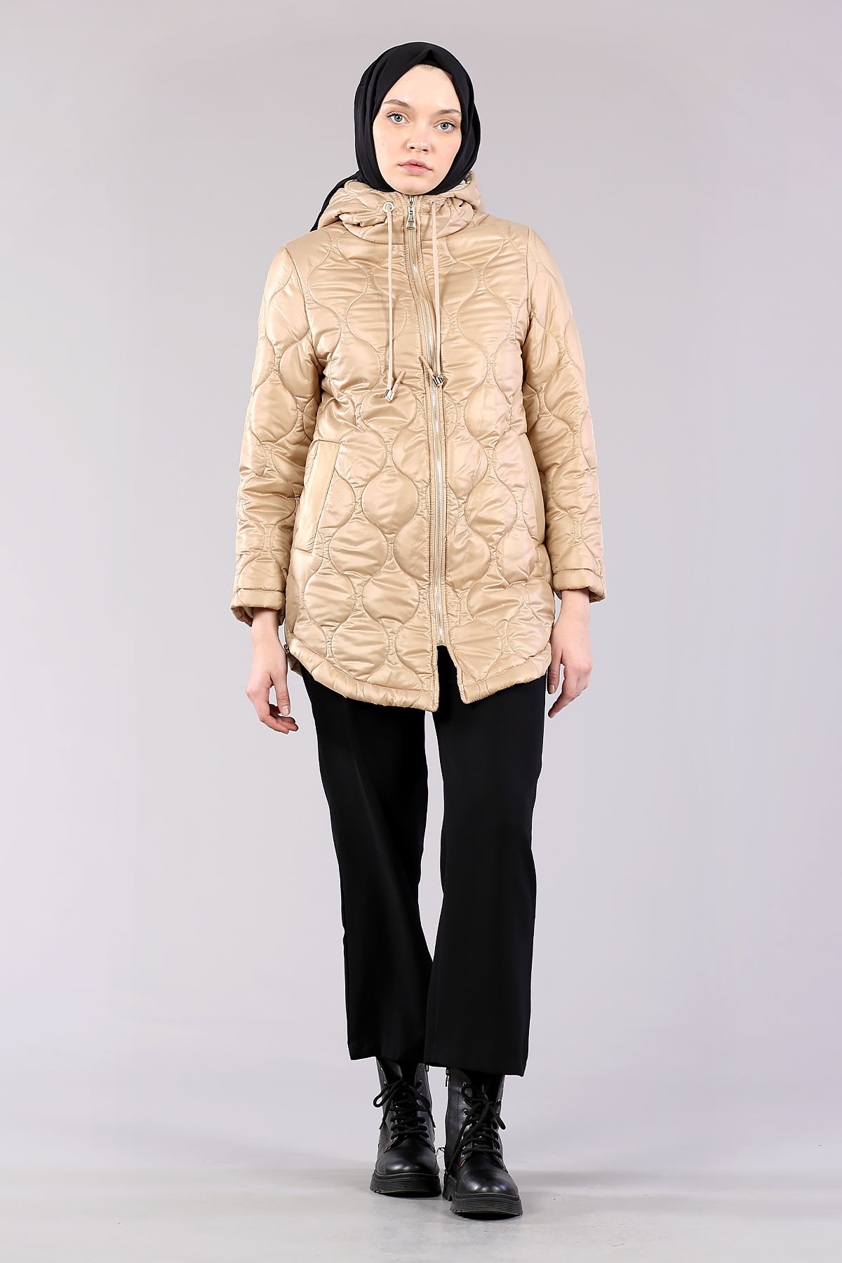 26712 Fermuarli Kap S-m-l - Toprak - 2