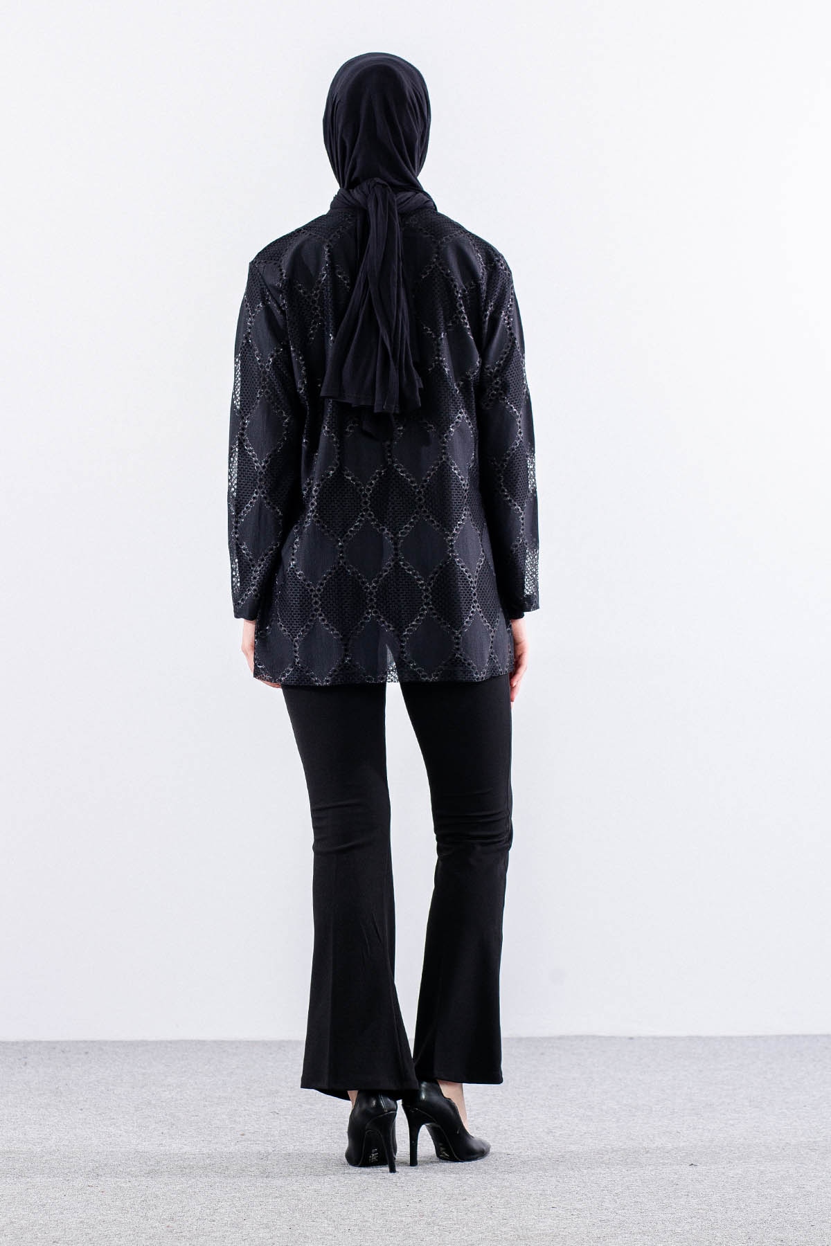 2673 Bayan 2li Bluz L-xl-2xl-3xl - Siyah - 5