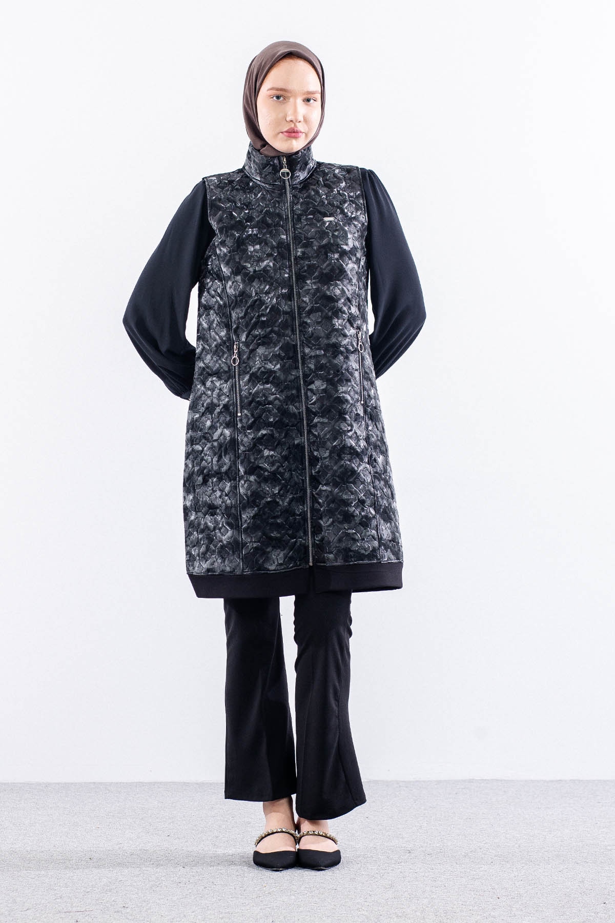 2698 Yelek 44-50 - Siyah - 1