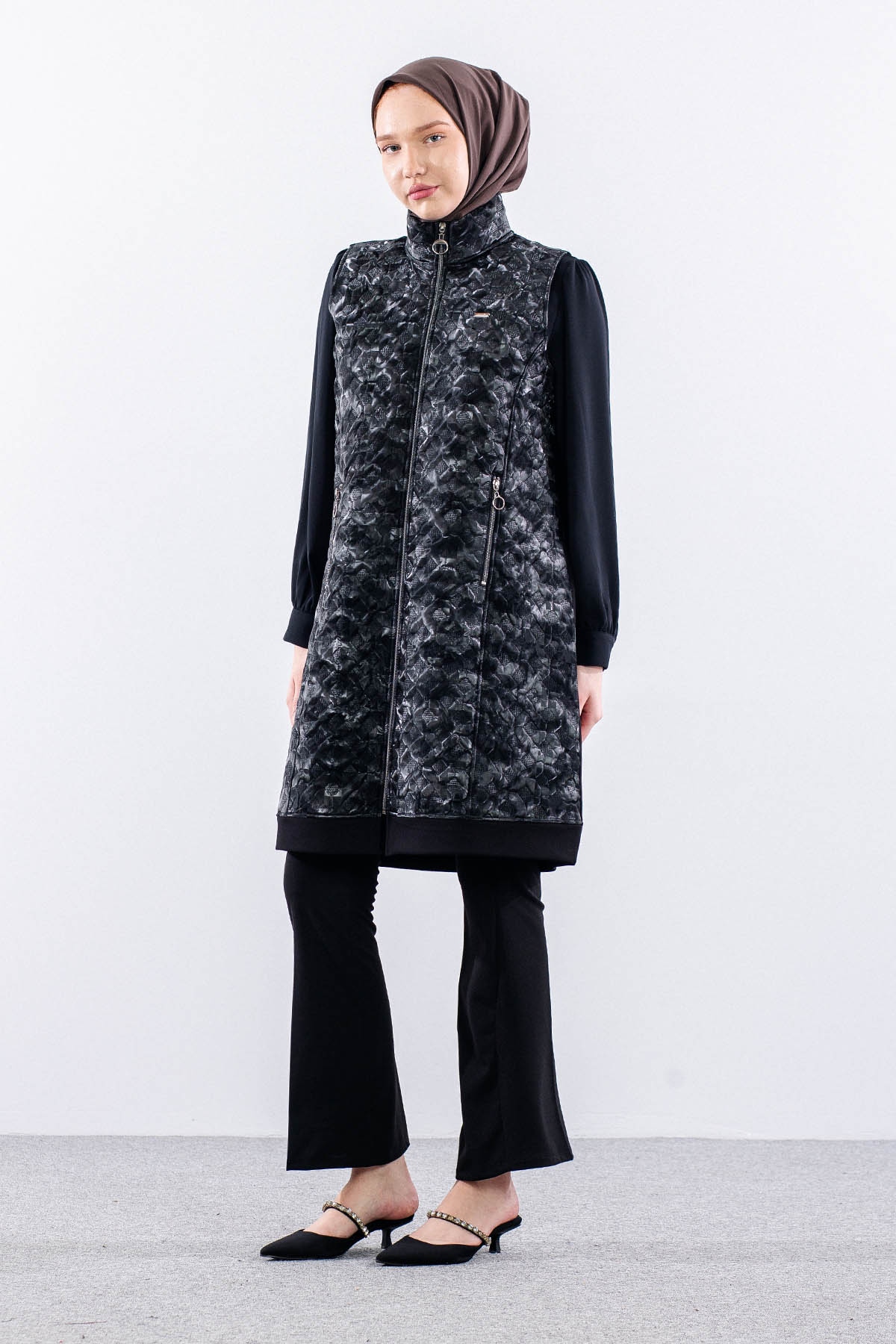 2698 Yelek 44-50 - Siyah - 2