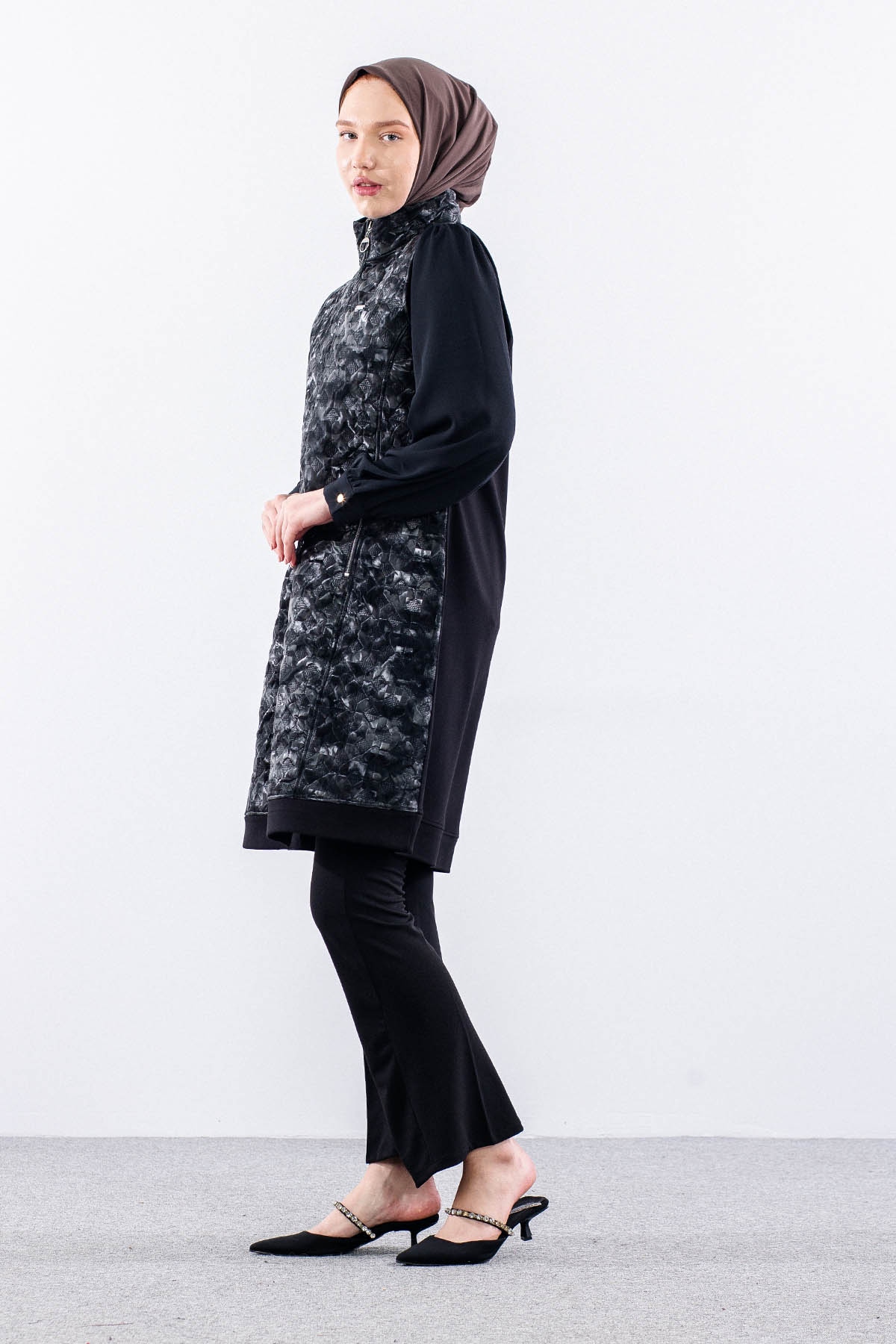 2698 Yelek 44-50 - Siyah - 3