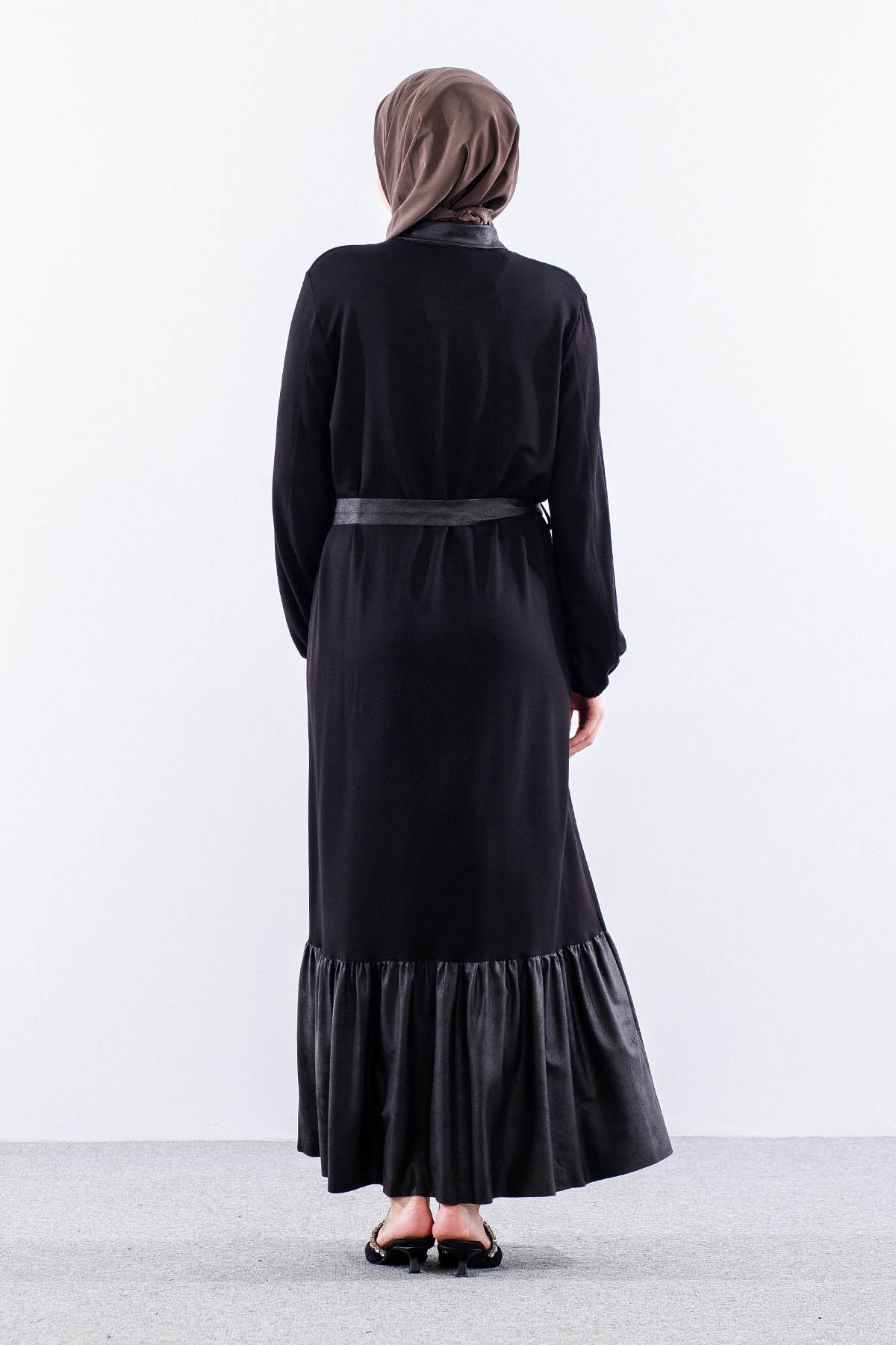 2699 Elbise 44-50 - Siyah - 5