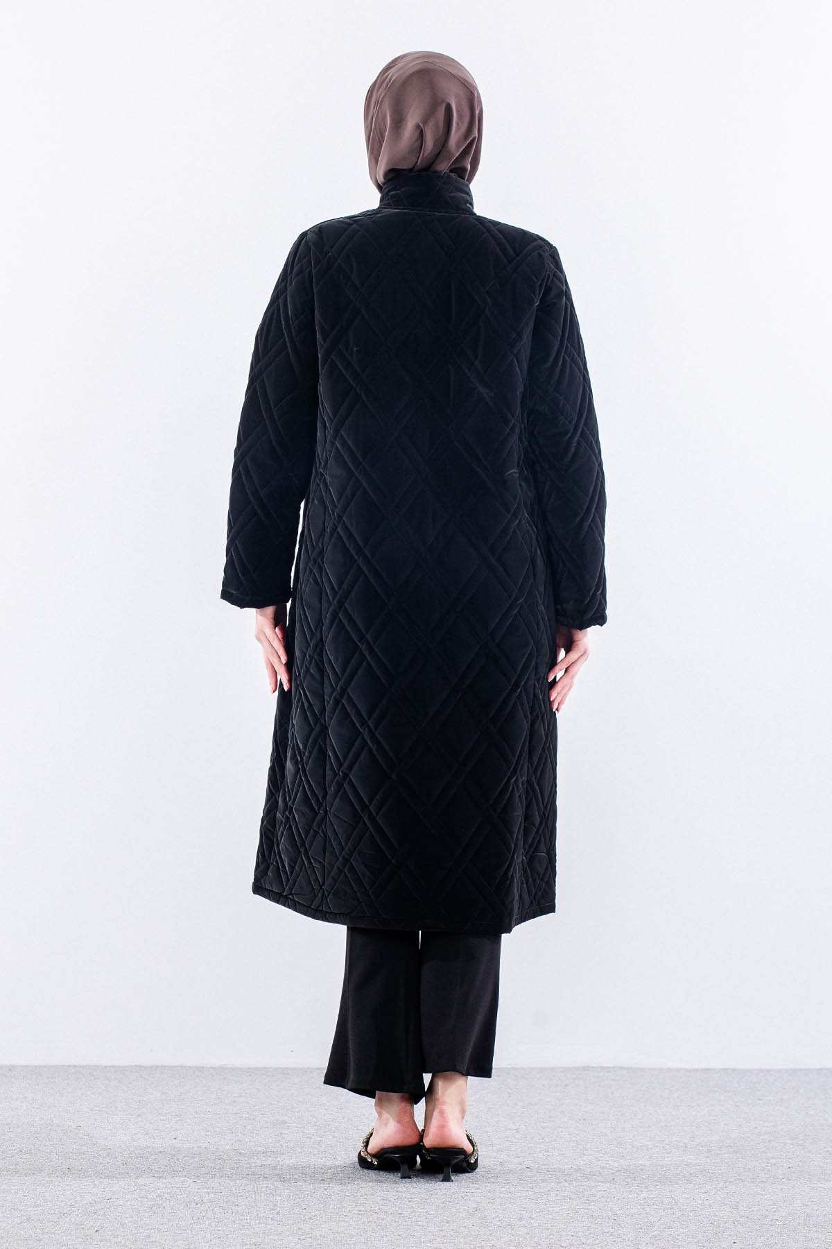 2700 Kapitone Kaban 44-50 - Siyah - 5