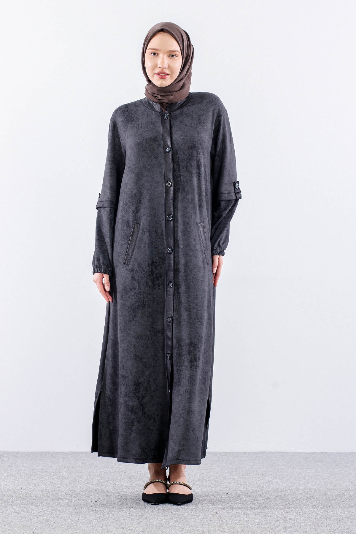 2701 Ferace 44-50 - Siyah - 1