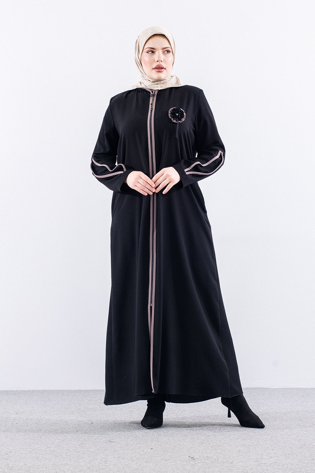 2703 Ferace 46-52 - Siyah - 1