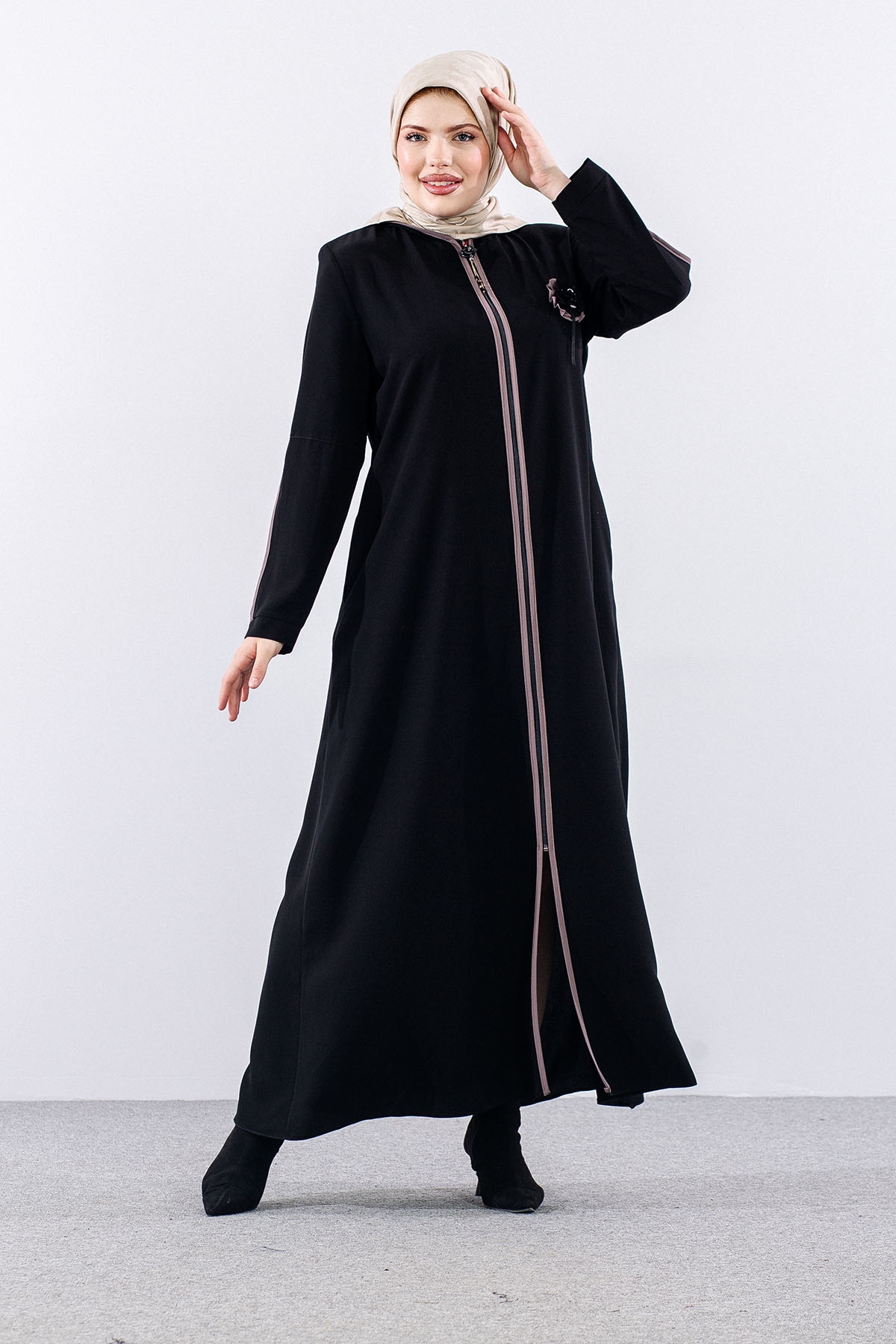 2703 Ferace 46-52 - Siyah - 2