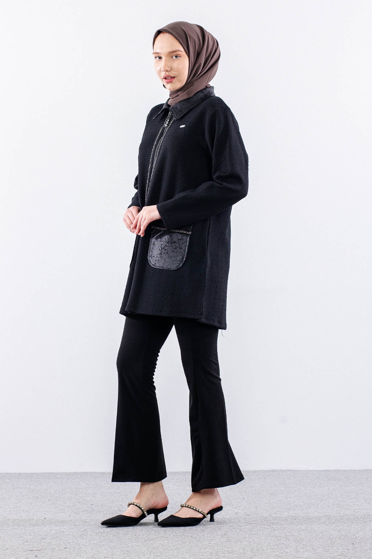 2707 Ceket 1-4 - Siyah - 3