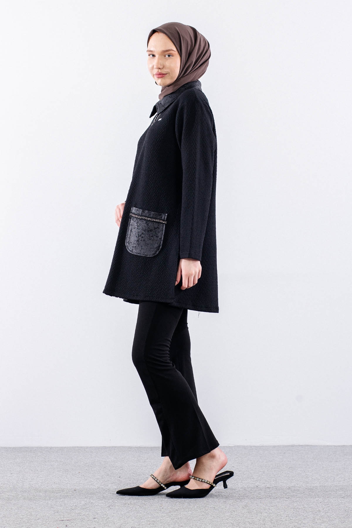 2707 Ceket 1-4 - Siyah - 4