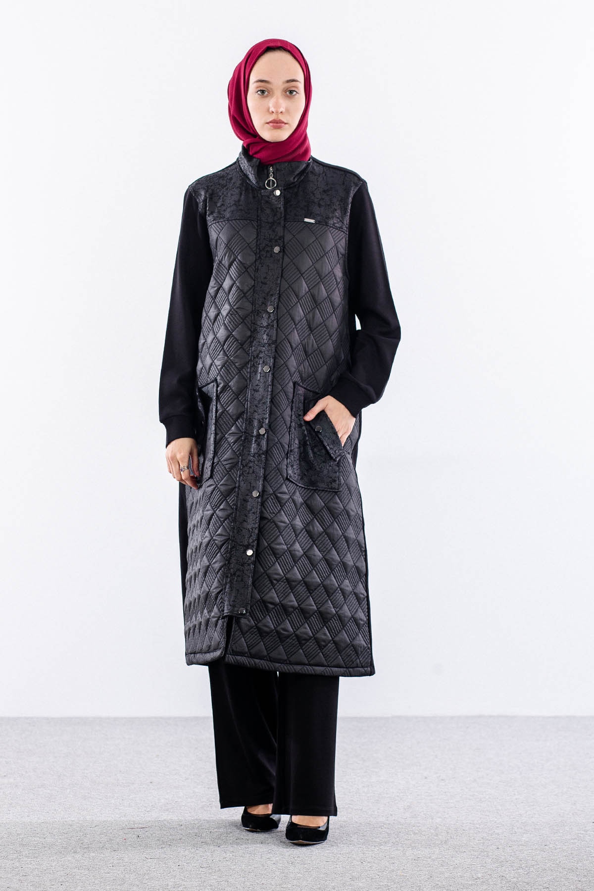 2710  Ceket Kaban 44-50 - Siyah - 1