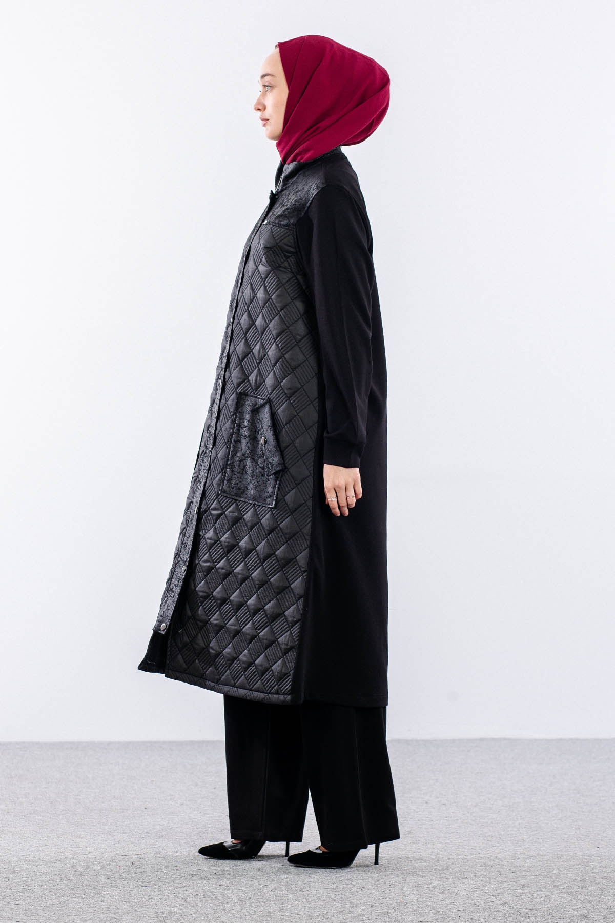 2710  Ceket Kaban 44-50 - Siyah - 4