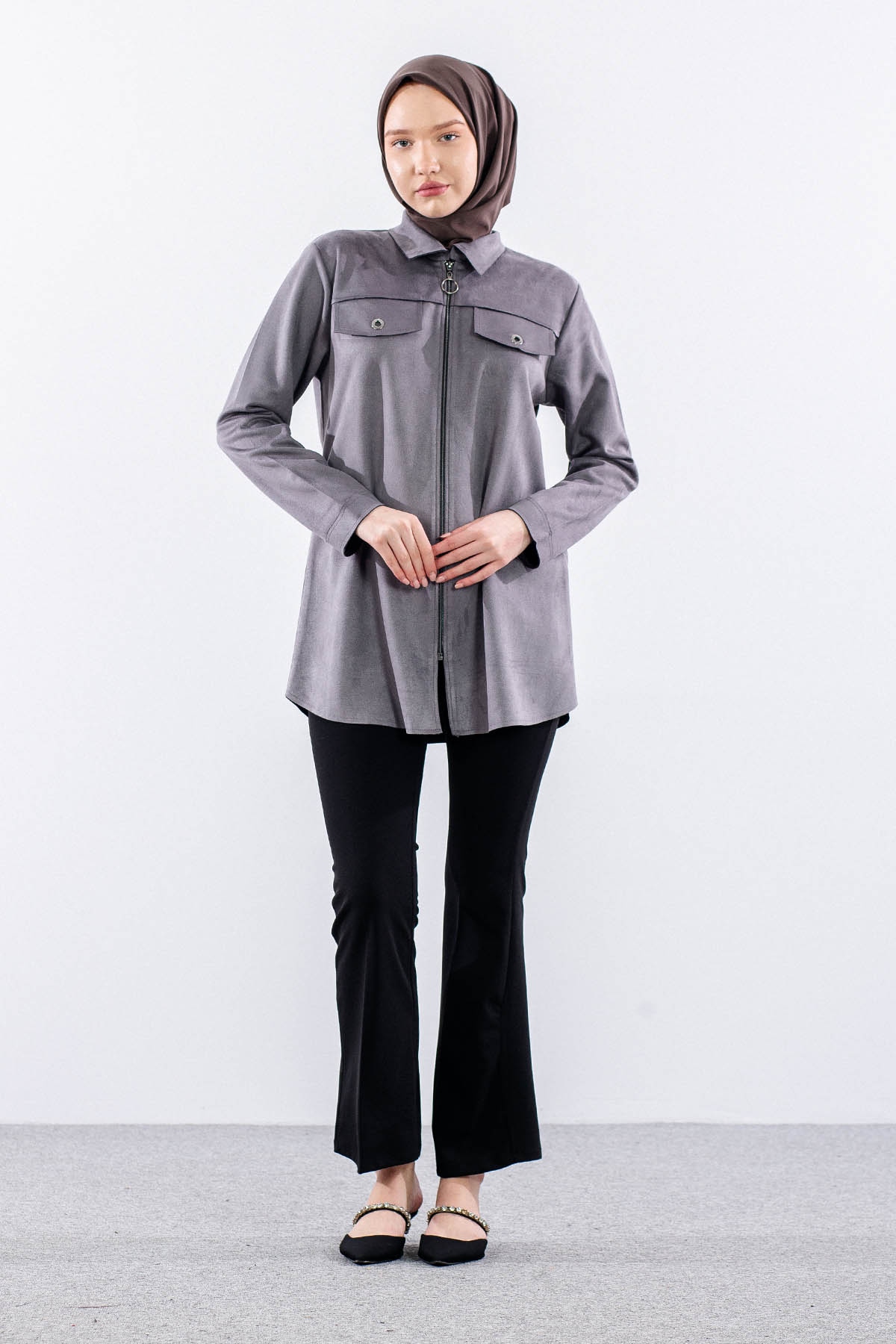 2713 Ceket 44-50 - Gri - 2