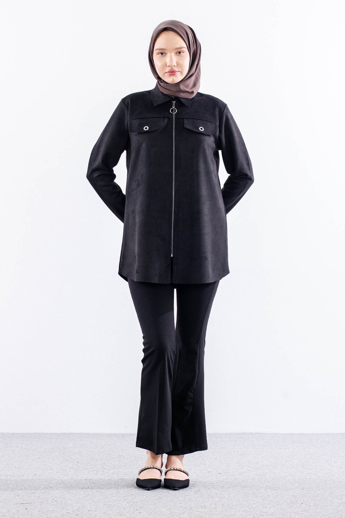 2713 Ceket 44-50 - Siyah - 1