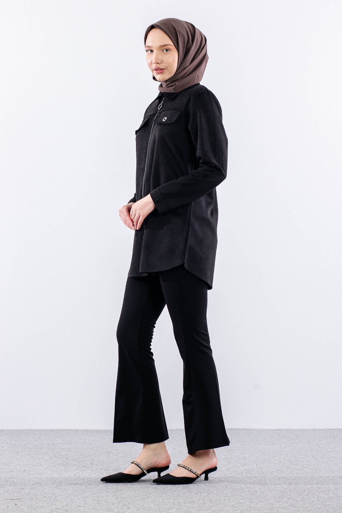 2713 Ceket 44-50 - Siyah - 2