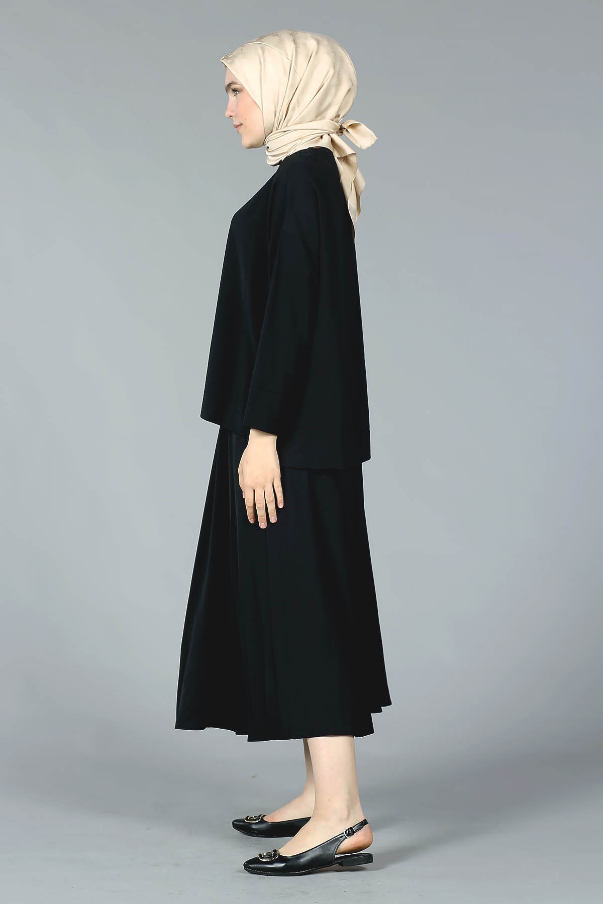 27166 Asimetri Boy Takim S-m-l - Siyah - 3