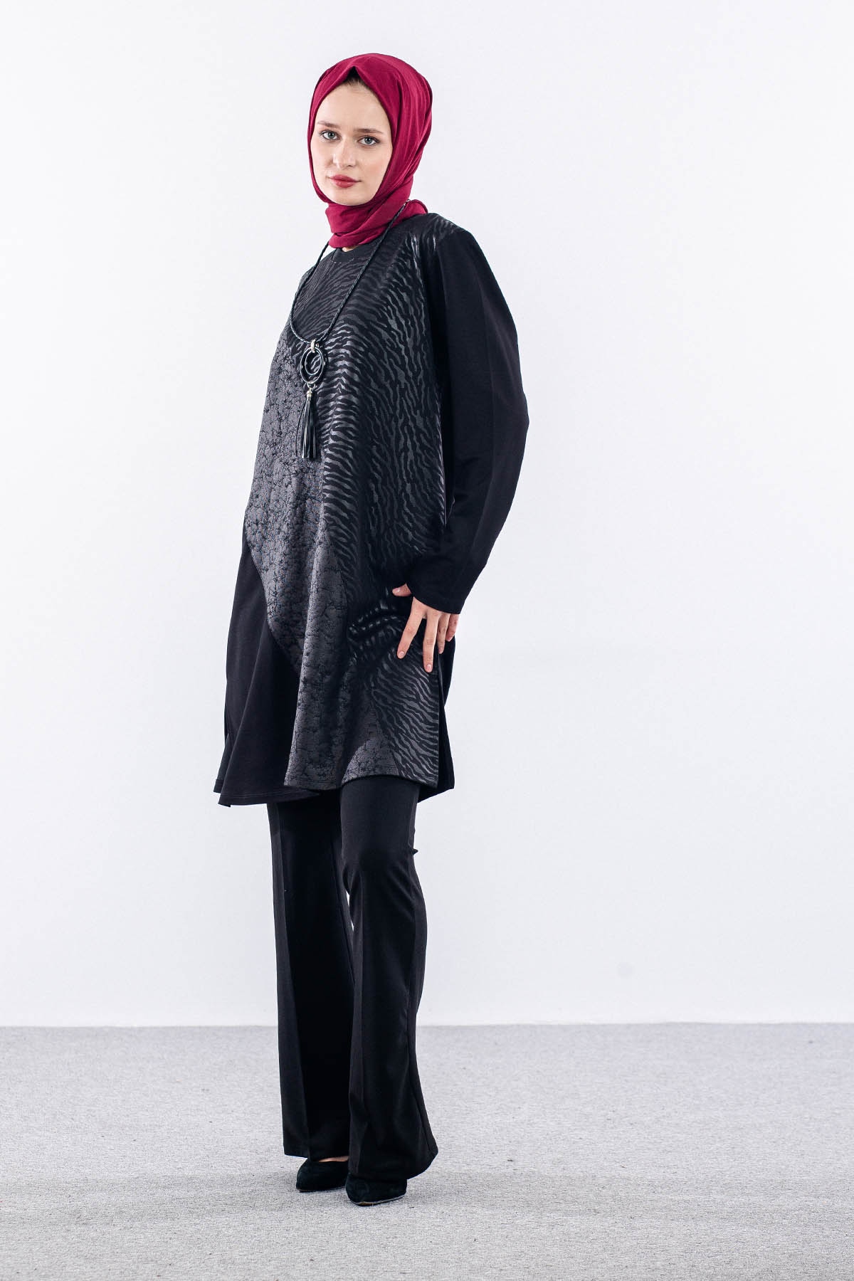 2724 Tuni̇k 44-50 - Siyah - 2