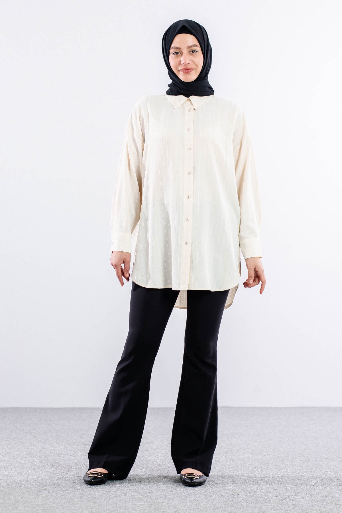 27268 Gömlek Tek Basic - A_bej - 1