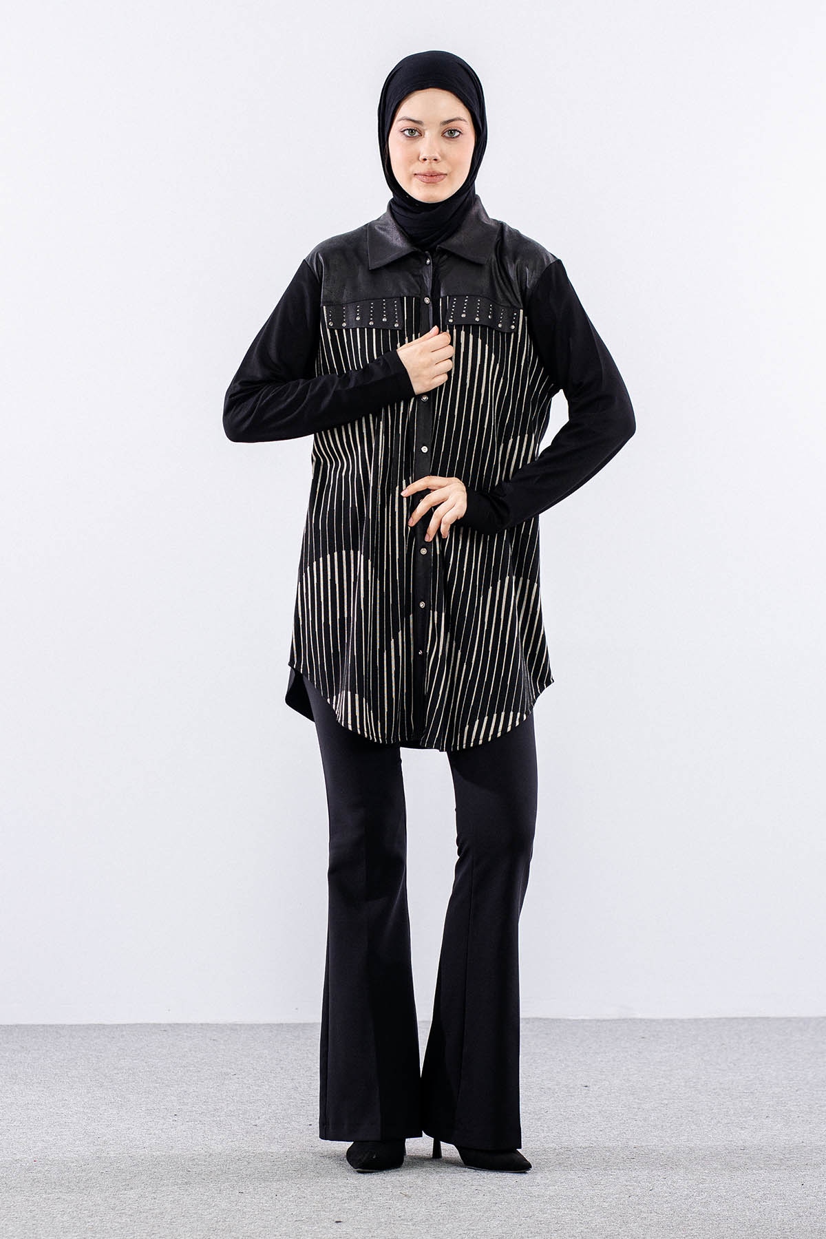 2731 Tuni̇k 44-50 - Siyah - 1