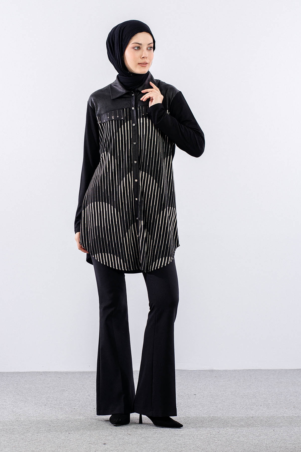 2731 Tuni̇k 44-50 - Siyah - 2