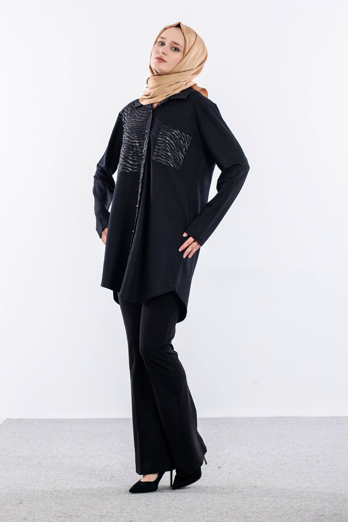 2739 Tuni̇k 44-50 - Siyah - 2