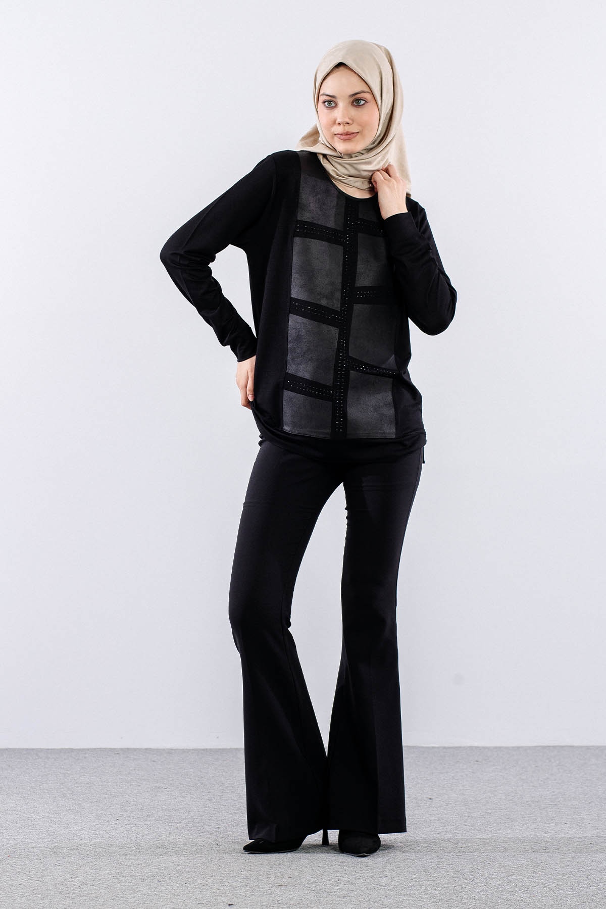 2740 Bluz 42-48 - Siyah - 3