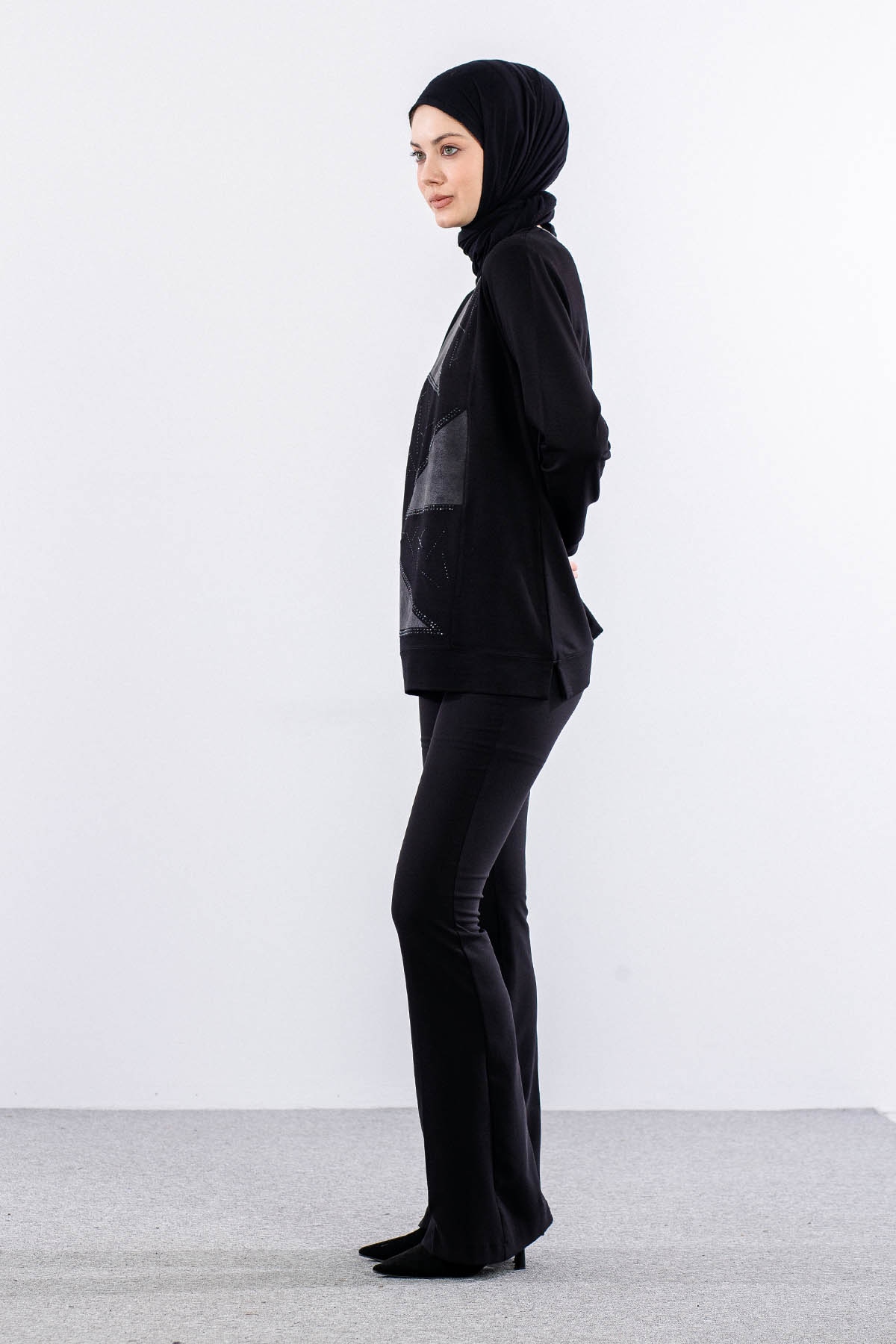 2741 Bluz 42-48 - Siyah - 3