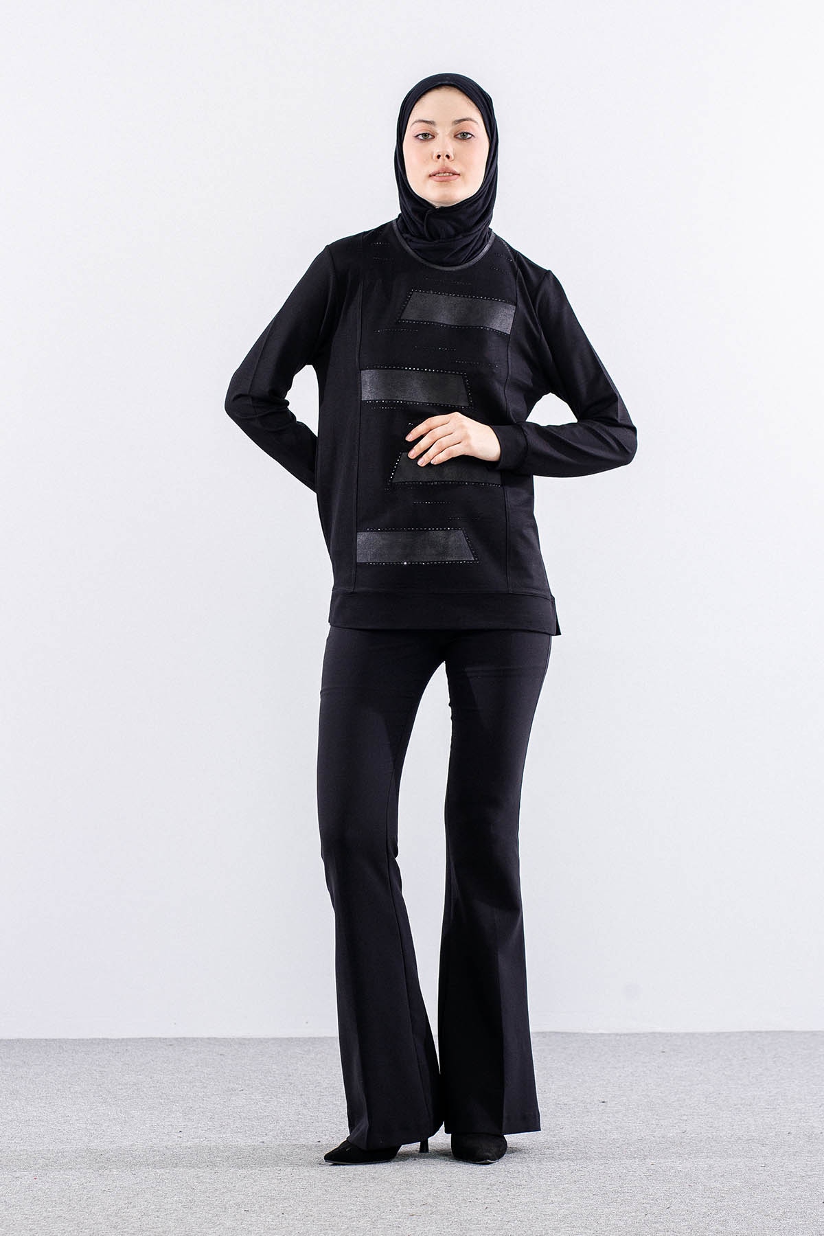 2742 Bluz 42-48 - Siyah - 1