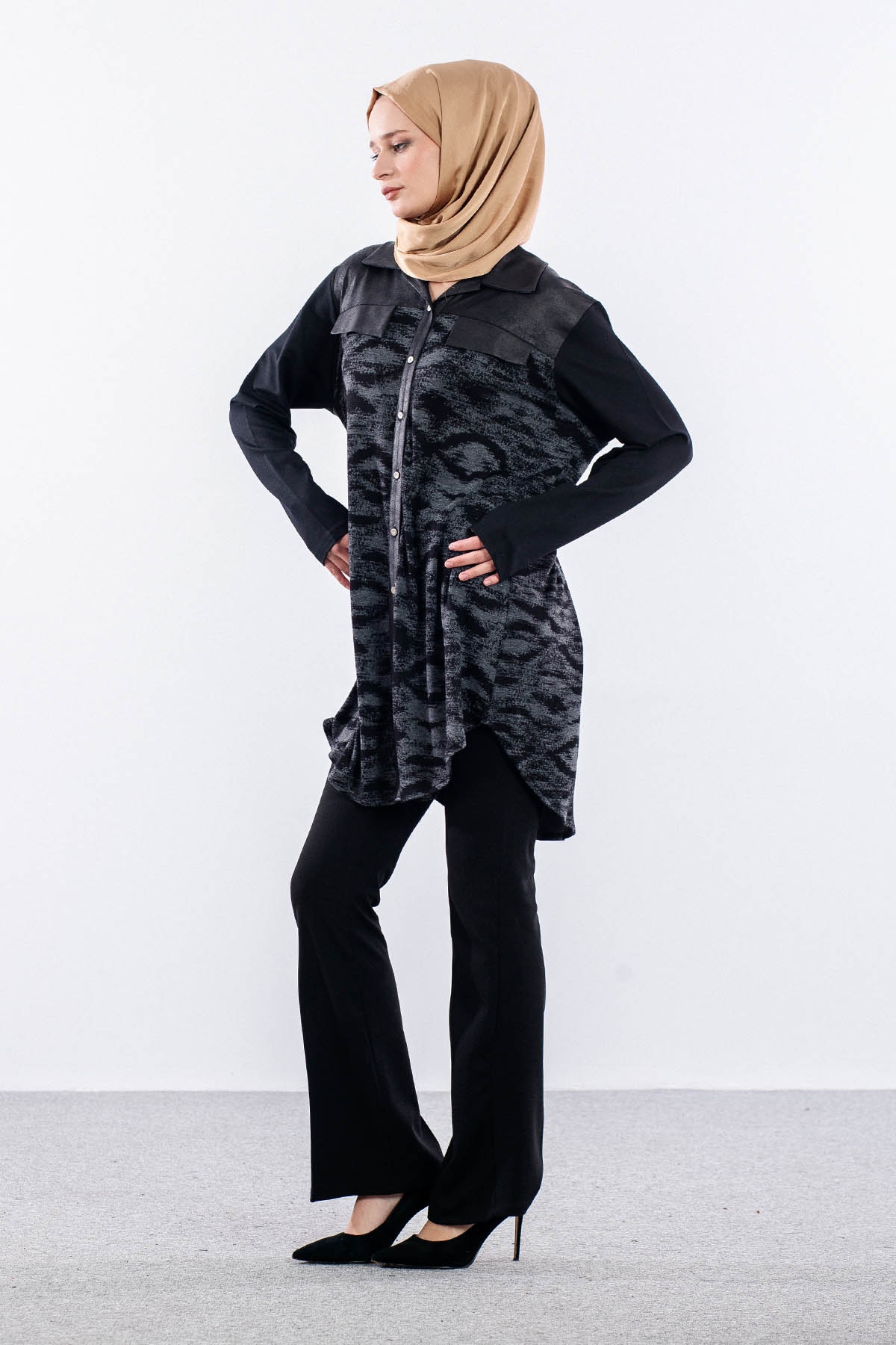 2746 Tuni̇k 44-50 - Siyah - 3