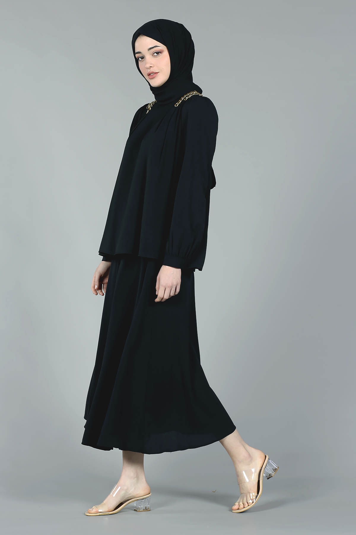 27570 Omuz Zincir E.takim S-m-l-xl - Siyah - 3