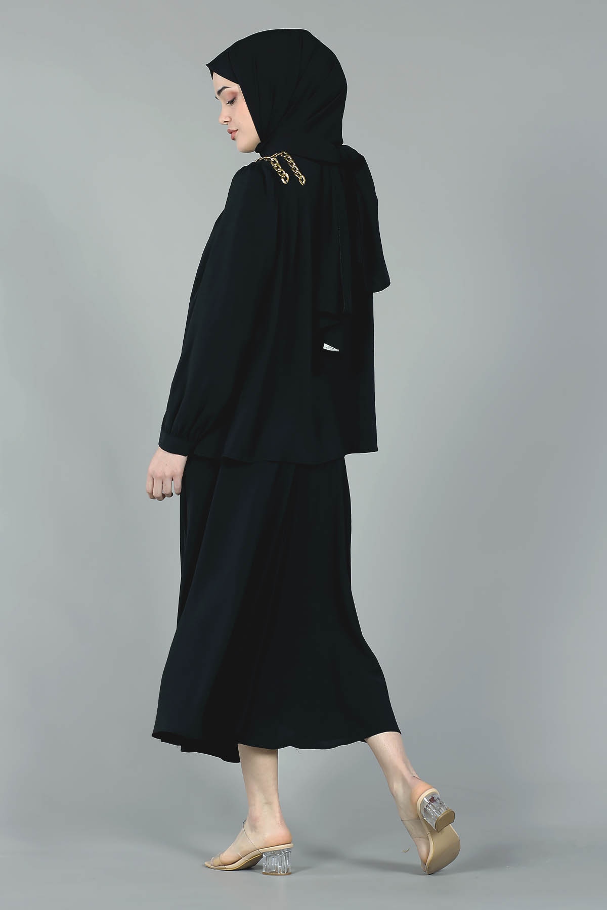 27570 Omuz Zincir E.takim S-m-l-xl - Siyah - 4