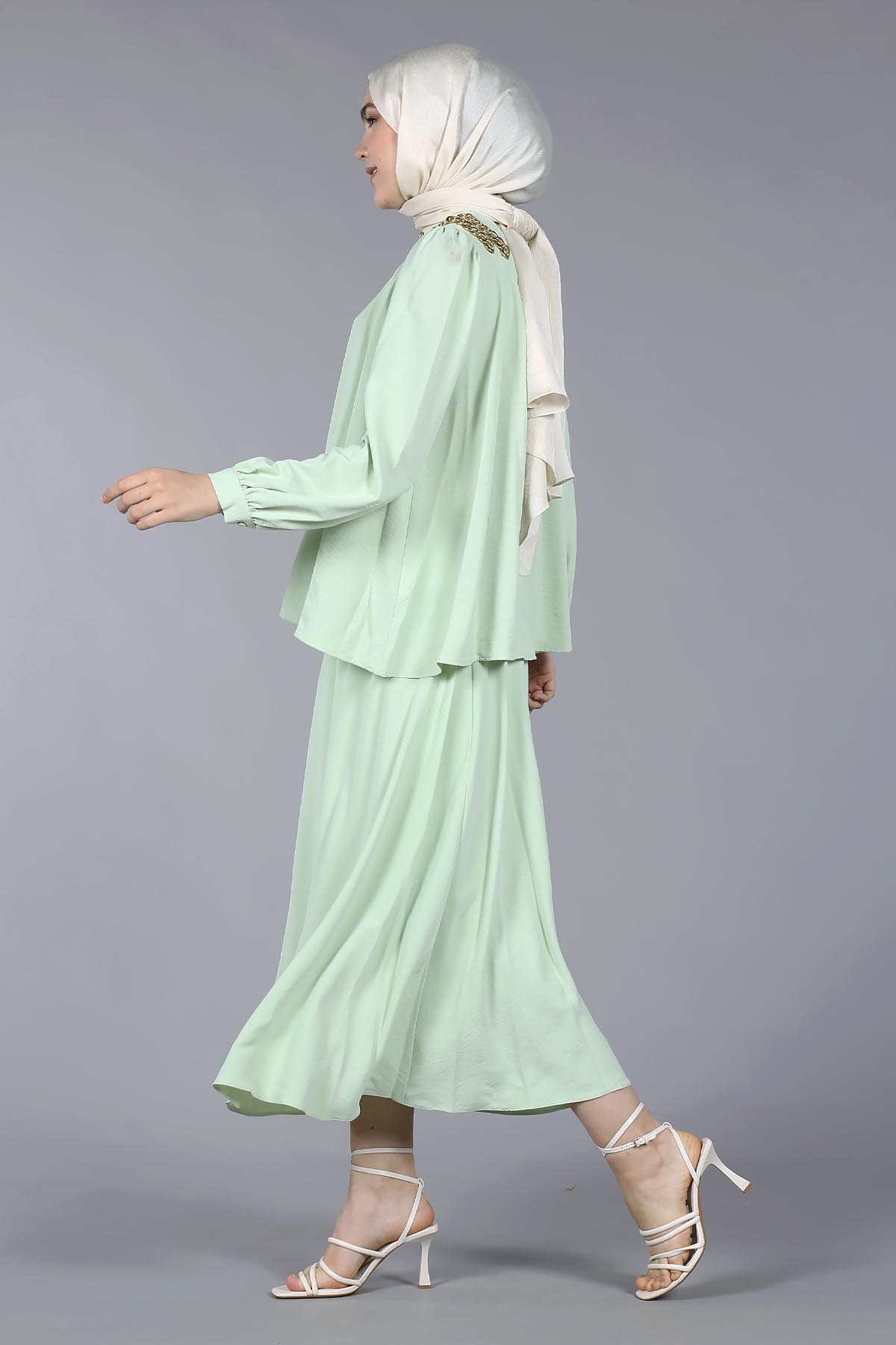 27570 Omuz Zincir E.takim S-m-l-xl - Su Yesili - 3