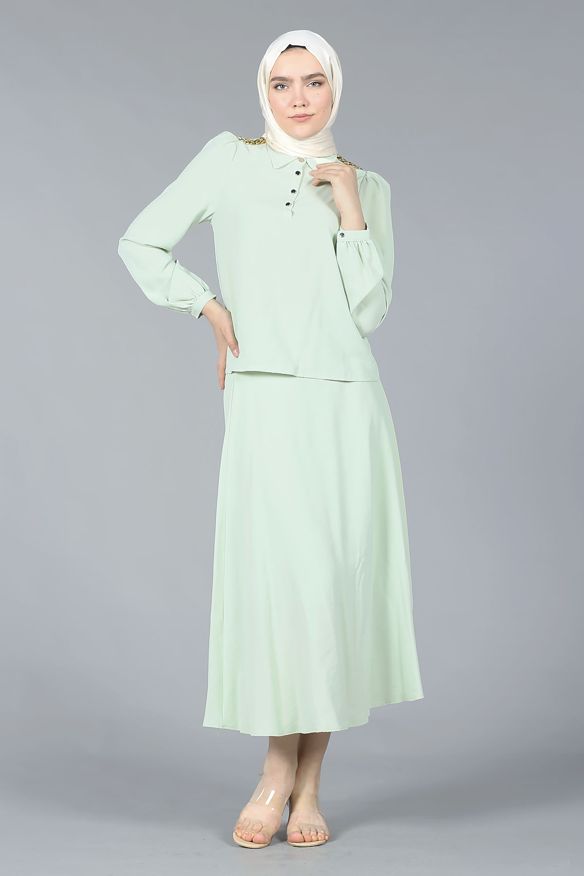 27571 Zincir E.takim S-m-l-xl - Su Yesili - 1