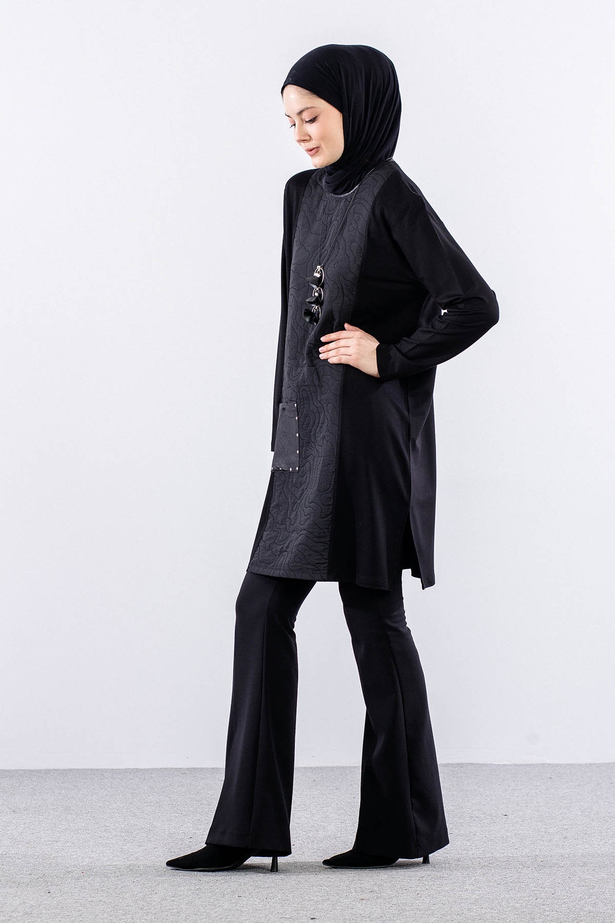 2771 Tuni̇k 44-50 - Siyah - 3