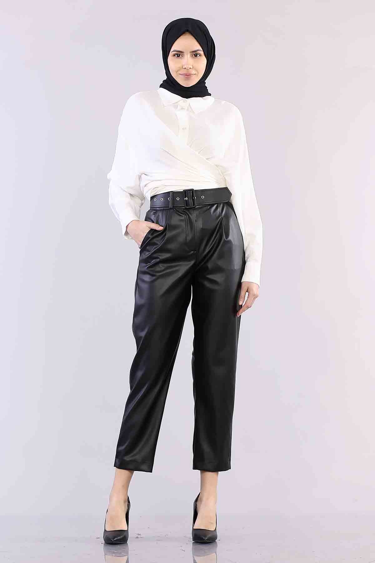 28244 Deri Pantolon S-m-l-xl - Siyah - 1