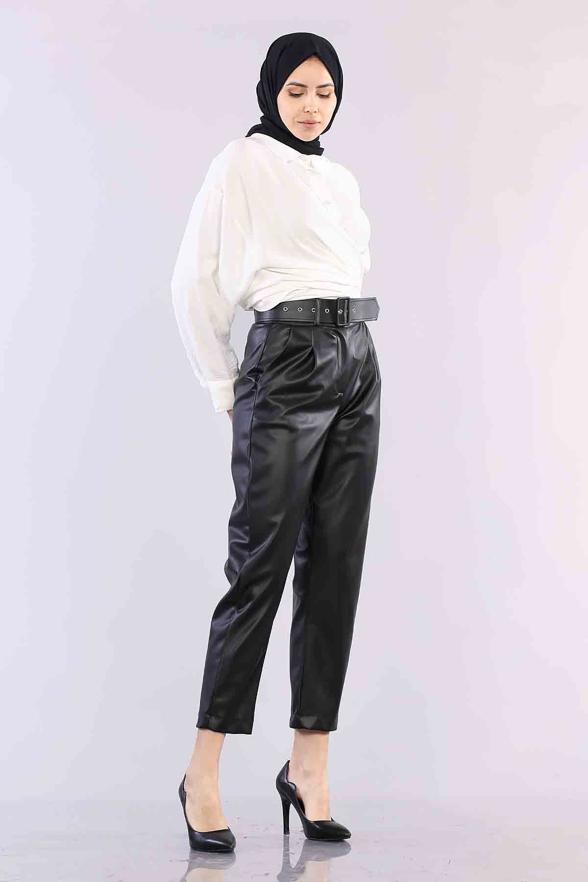 28244 Deri Pantolon S-m-l-xl - Siyah - 2