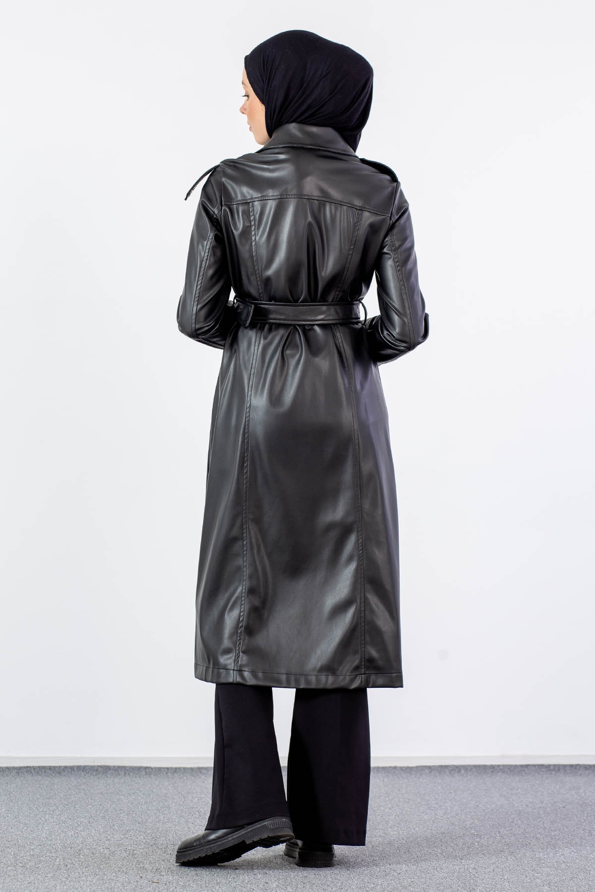 28331 Deri Kap S-m-l-xl - Siyah - 5