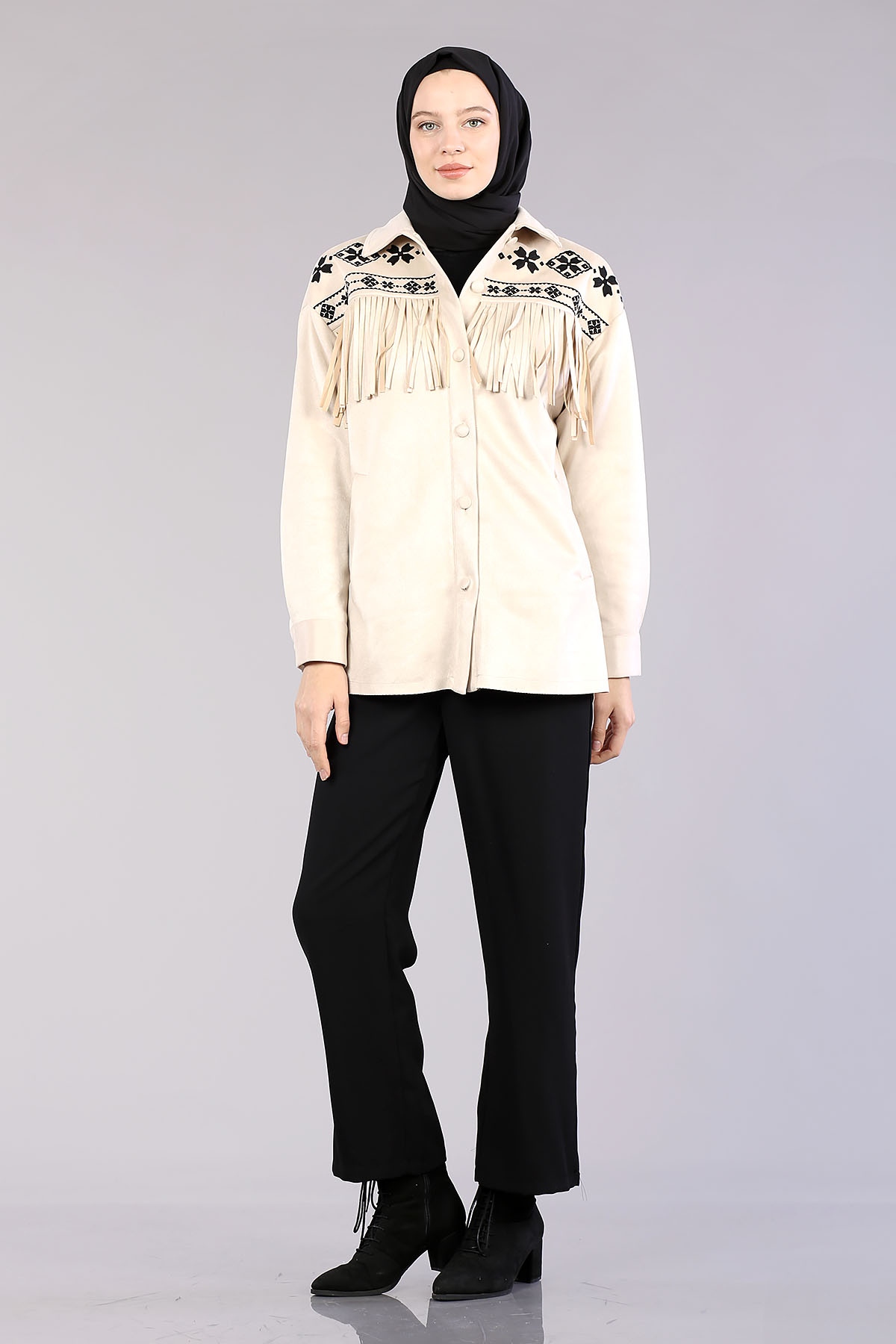 28343 Süet Ceket S-m-l - Bej - 2