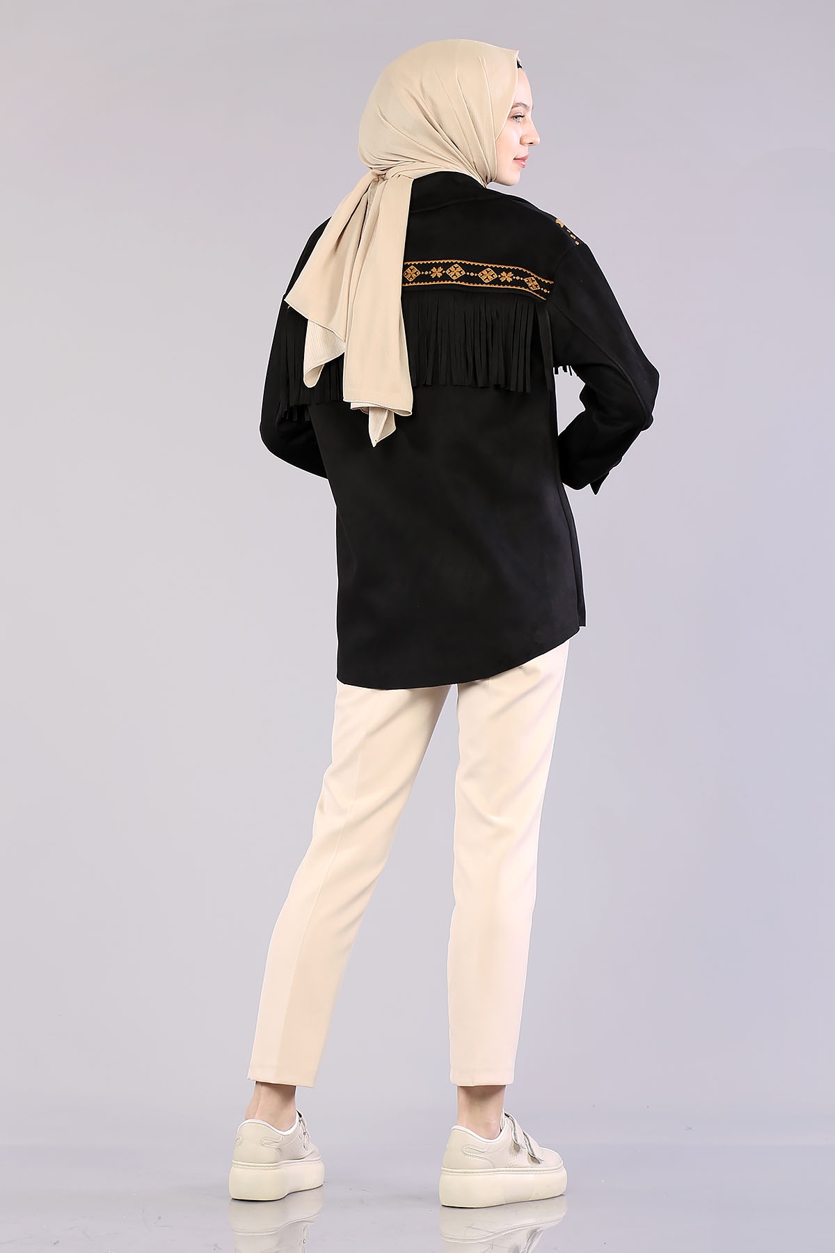 28343 Süet Ceket S-m-l - Siyah - 2