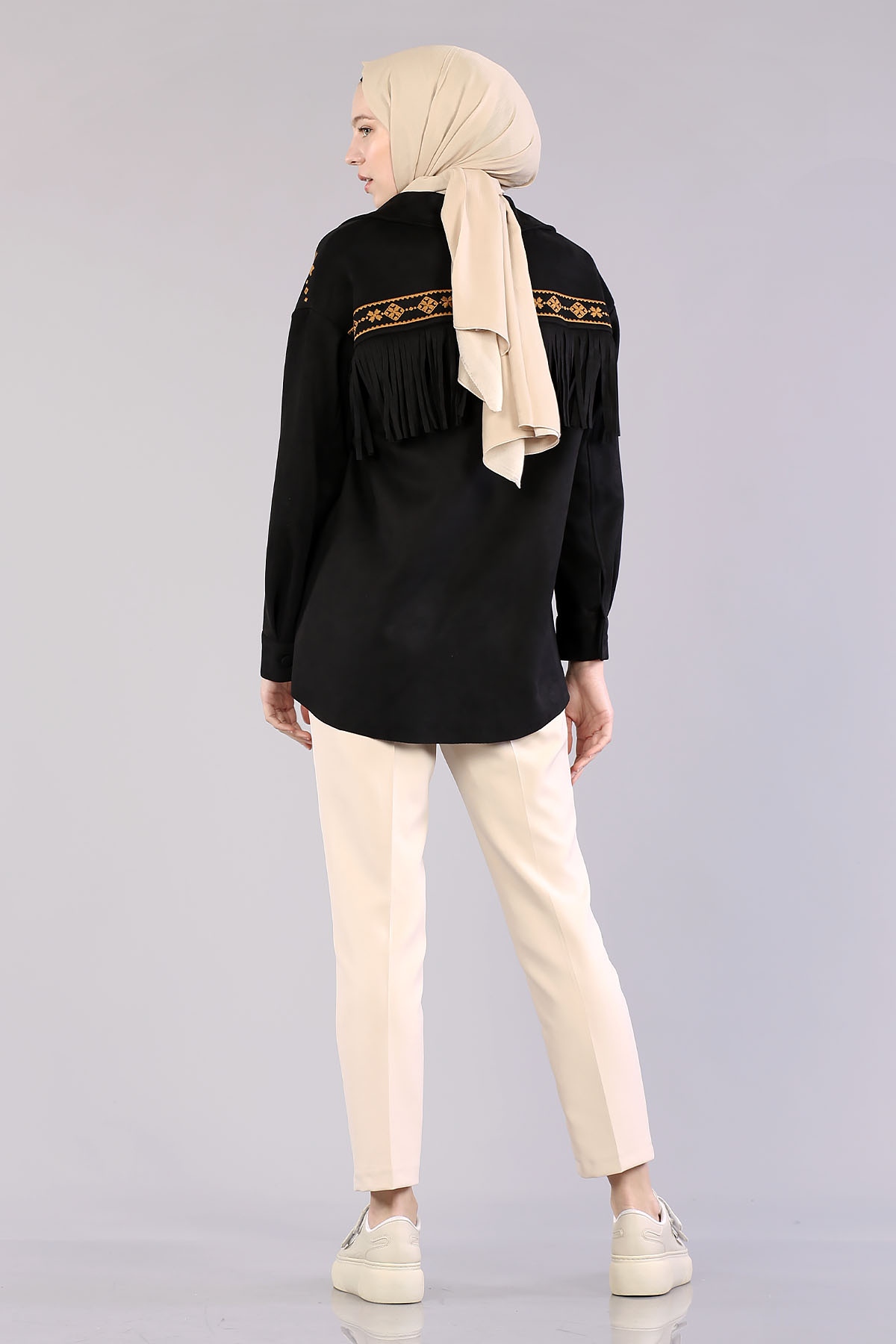 28343 Süet Ceket S-m-l - Siyah - 3