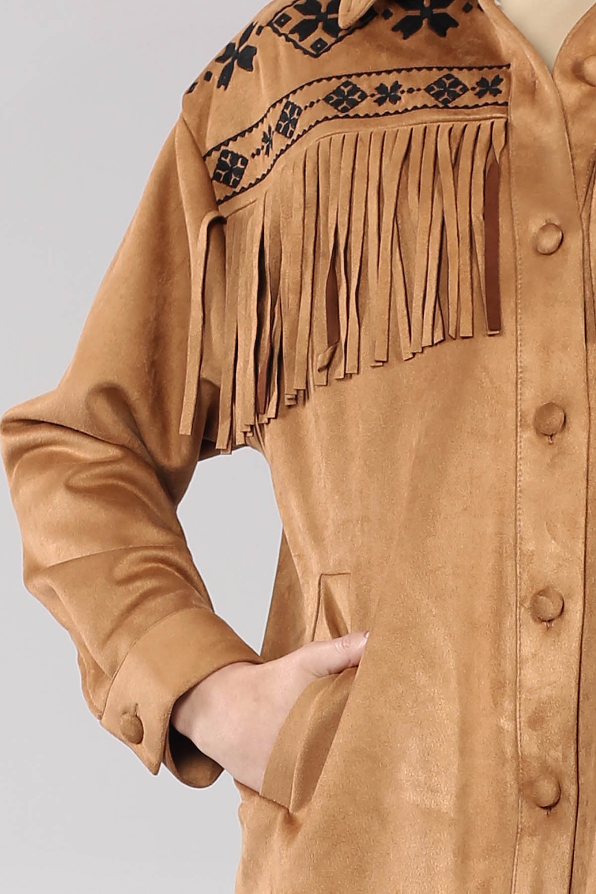 28343 Süet Ceket S-m-l - Taba - 5