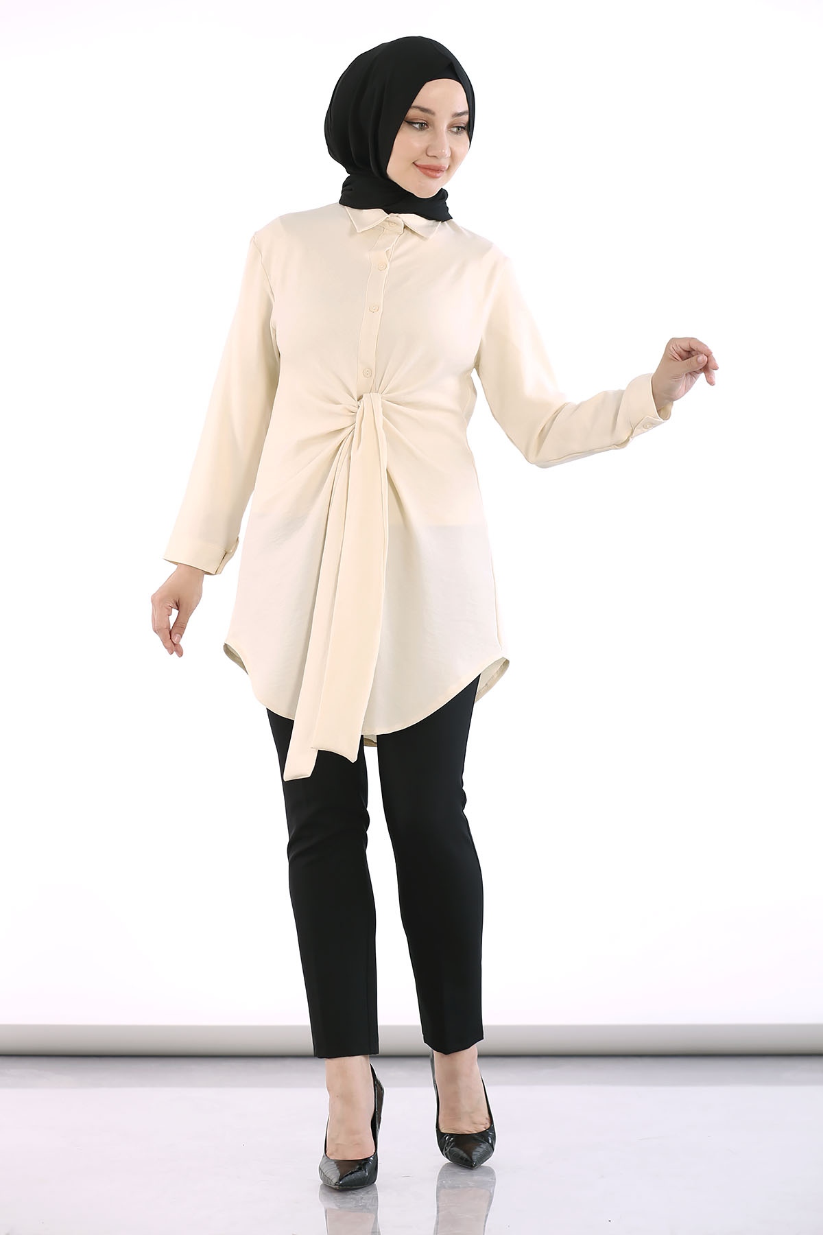 2835-20 Tunik S-m-l - Krem - 1