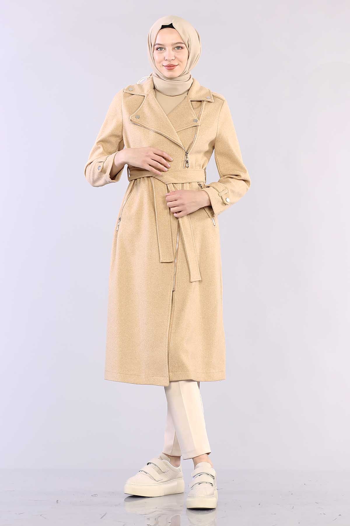 28586 Uzun Kaşe Kap S-m-l - Camel - 2