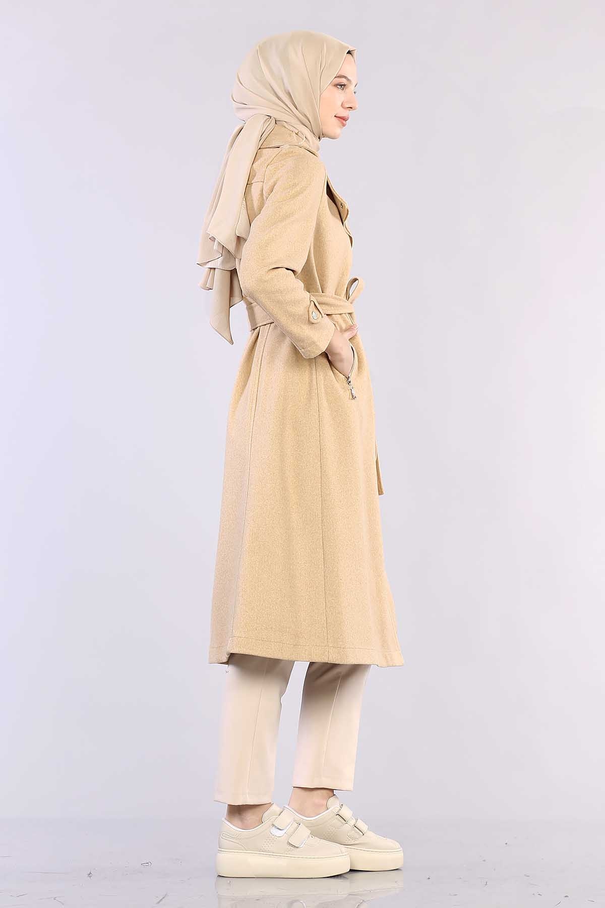 28586 Uzun Kaşe Kap S-m-l - Camel - 3