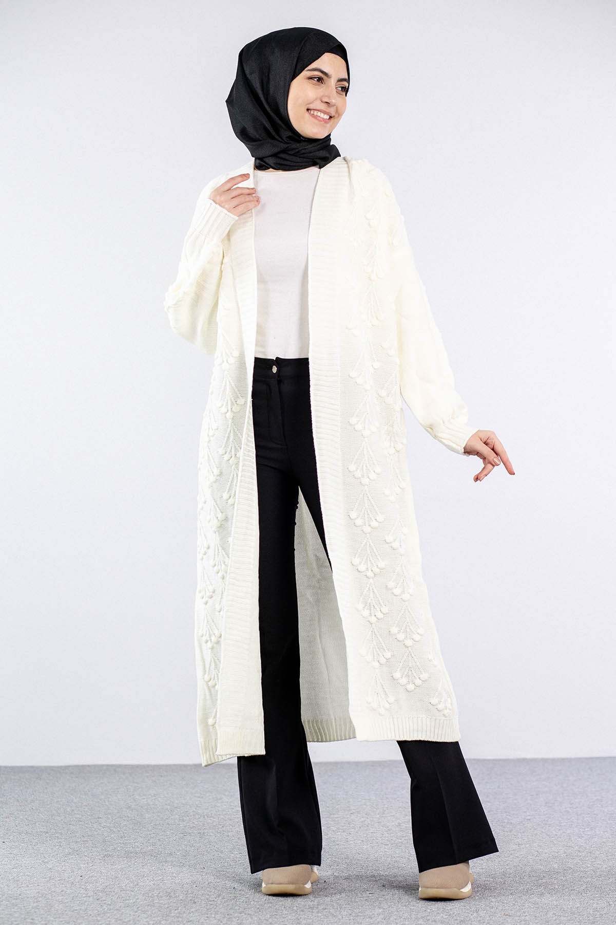 2893 Kirazli Hirka Tek - Ekru - 1