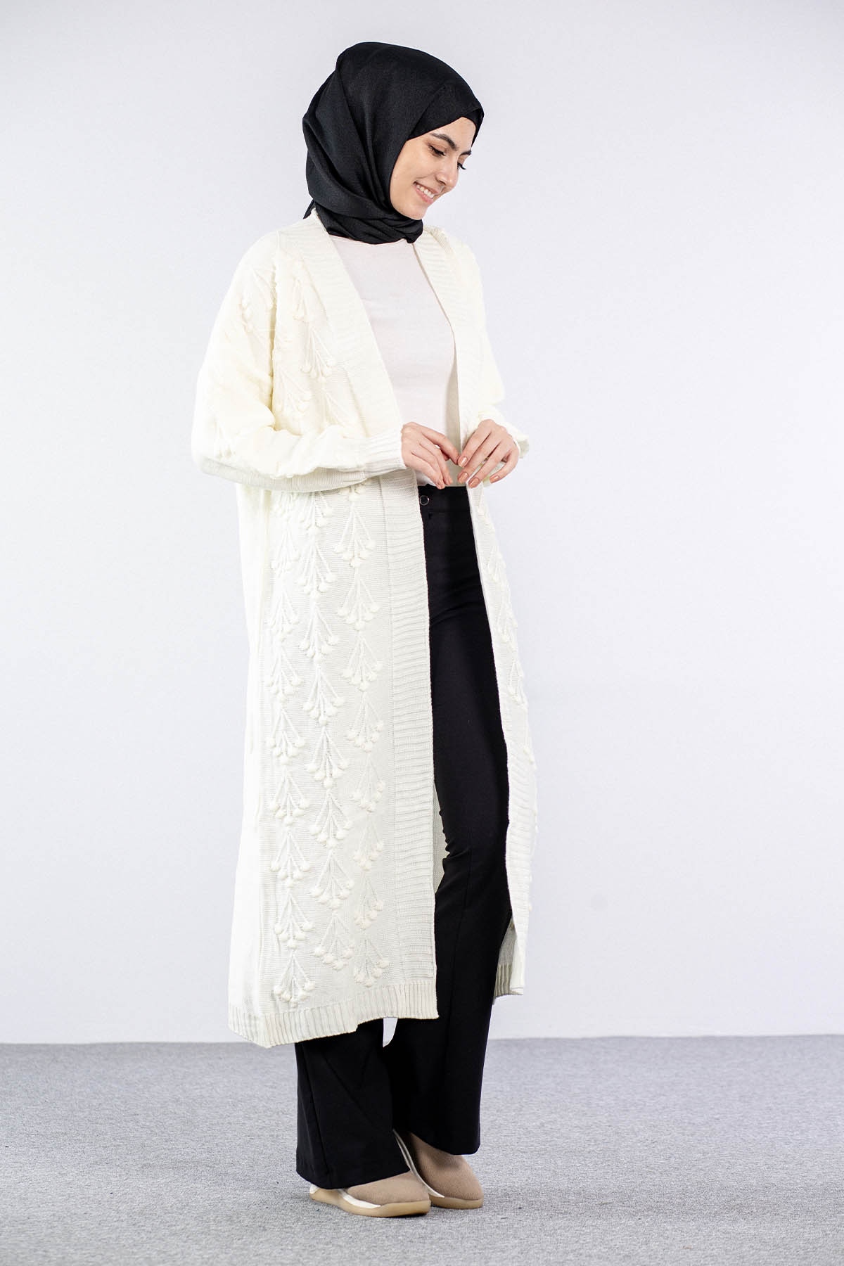 2893 Kirazli Hirka Tek - Ekru - 2