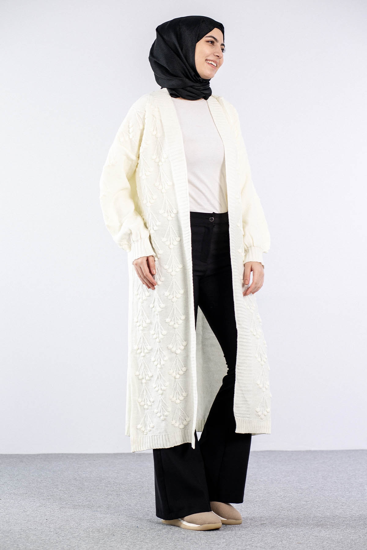 2893 Kirazli Hirka Tek - Ekru - 3