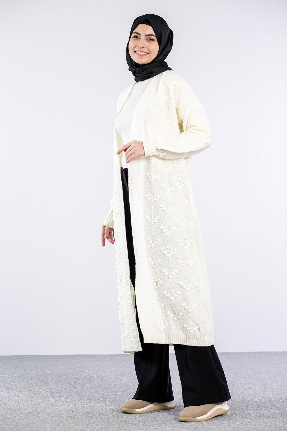 2893 Kirazli Hirka Tek - Ekru - 4