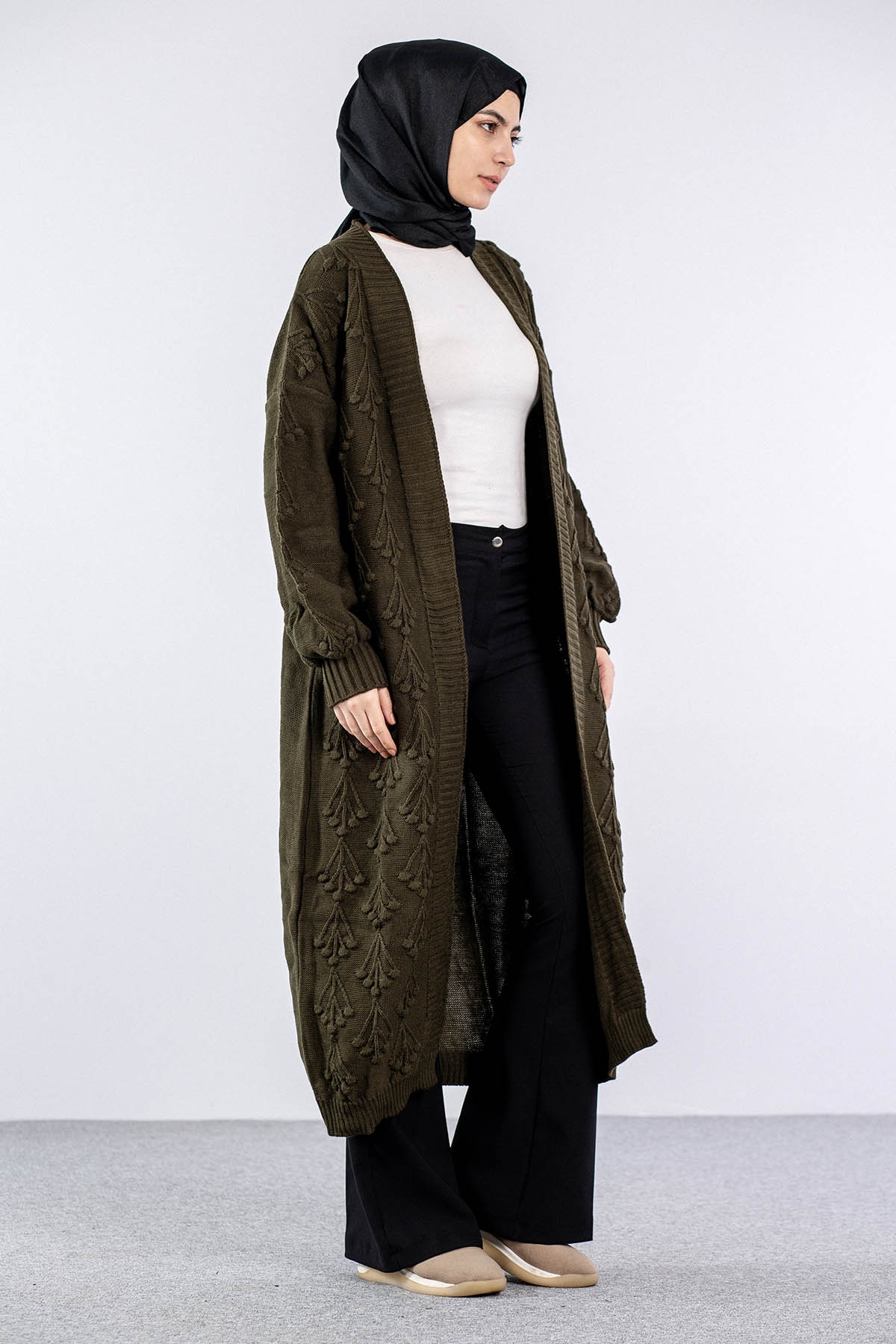 2893 Kirazli Hirka Tek - Haki - 2