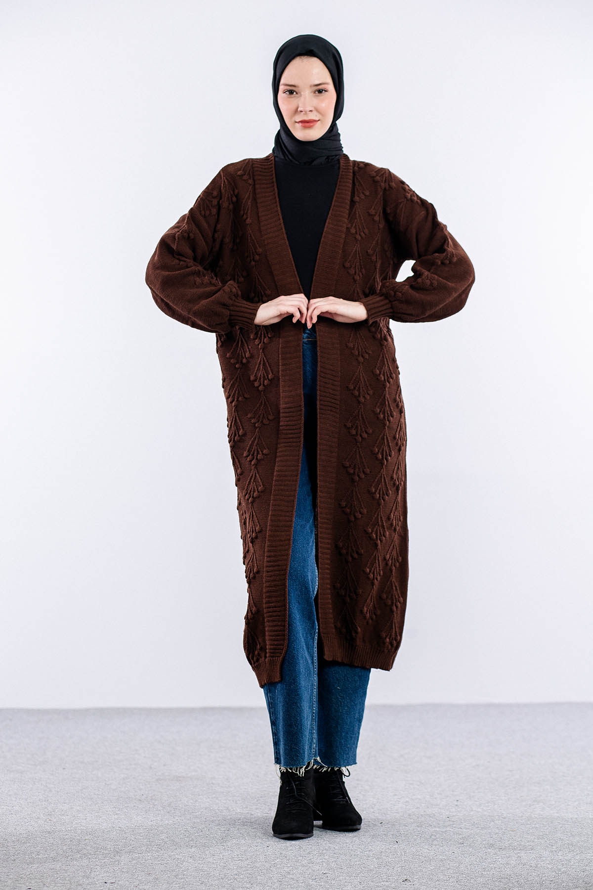 2893 Kirazli Hirka Tek - Kahve - 1